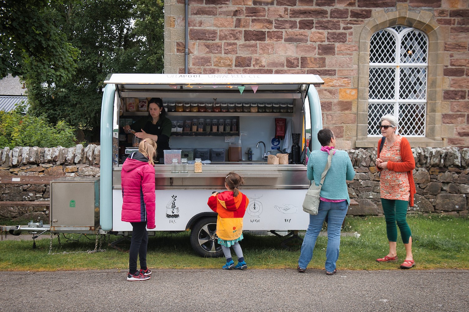 Ullapool Unpacked's mobile shop.